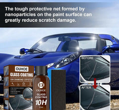 30ml plated crystal automotive glass nano coating with sponge packaging