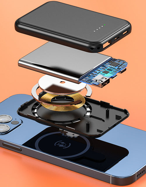 Load image into Gallery viewer, Mini Fast Charging Magnetic Wireless Power Bank 5000 MAh Portable
