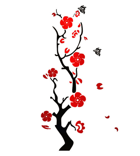 Plum Blossom Porch Decoration Wall Stickers