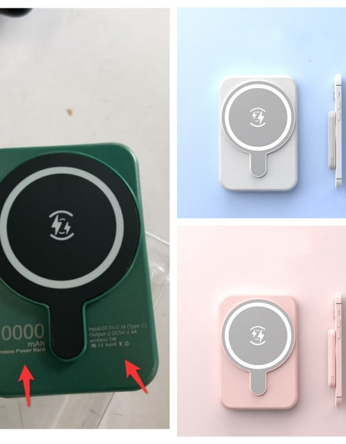 Load image into Gallery viewer, Mini Fast Charging Magnetic Wireless Power Bank 5000 MAh Portable
