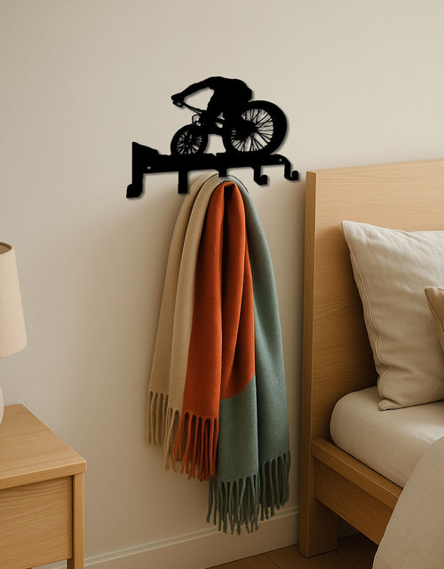Load image into Gallery viewer, Elegant Metal Wall Art W Coat Hook - Functional Decor For Living Room Bedroom
