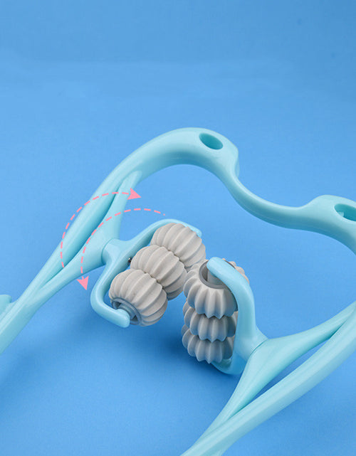 Load image into Gallery viewer, Multifunctional Manual Six-wheel Neck Massager Massage Relieve Roller Massage Tool
