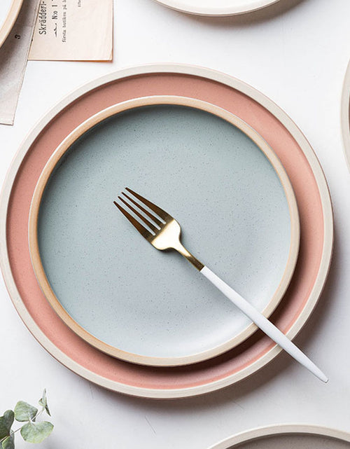 Load image into Gallery viewer, Pure color matte ceramic plate
