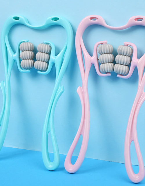 Load image into Gallery viewer, Multifunctional Manual Six-wheel Neck Massager Massage Relieve Roller Massage Tool
