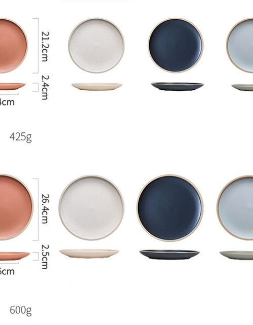 Load image into Gallery viewer, Pure color matte ceramic plate
