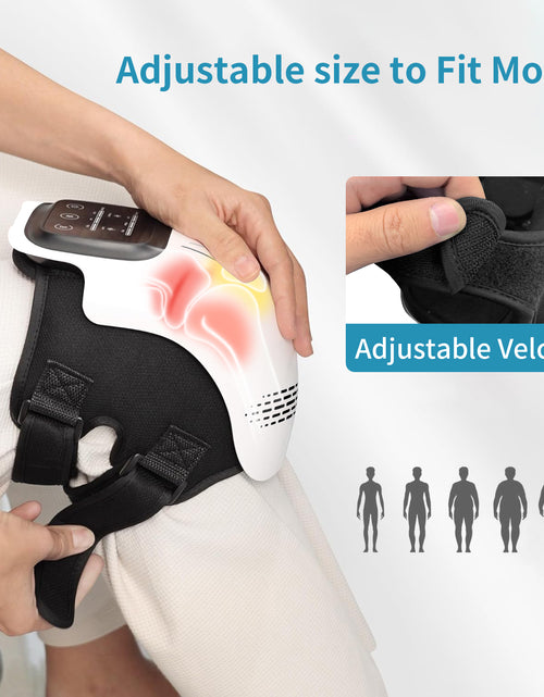 Load image into Gallery viewer, Intelligent Home Use Electric Intelligent Kneading Heating Knee Massager Rechargeable Pain Relief Infrared Laser Vibration Knee Massager
