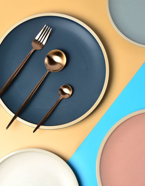 Load image into Gallery viewer, Pure color matte ceramic plate
