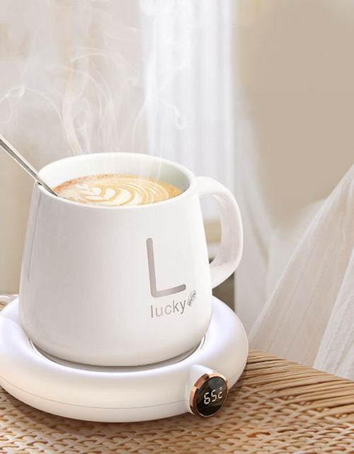 Load image into Gallery viewer, Coffee Mug Warmer Warm Coaster Smart Heating Cup Thermal Insulation Constant Temperature Coaster Heating Pad Desktop
