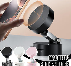 Foldable Magnetic Vacuum Car Phone Holder Foldable Suction Cup With Suction Cup Hands-Free Navigation For Smart Phone