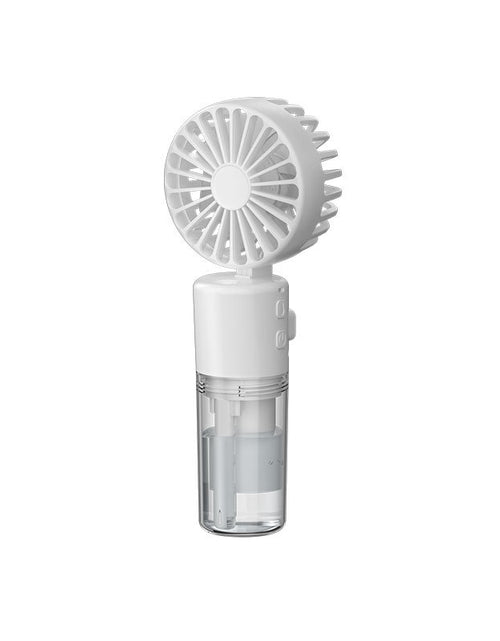 Load image into Gallery viewer, Portable Handheld Spray Fan 4-Speed Water Spray Mist Fan Summer Cooling Artifact USB Charging Summer Supplies Outdoor Mini Fan
