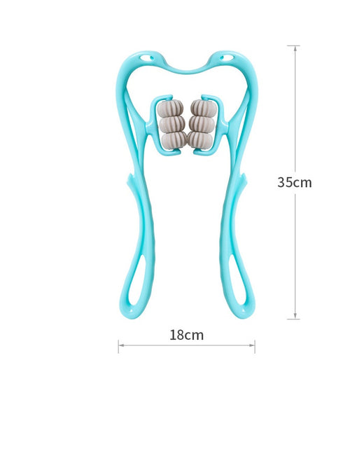 Load image into Gallery viewer, Multifunctional Manual Six-wheel Neck Massager Massage Relieve Roller Massage Tool
