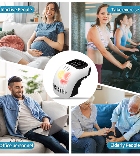 Intelligent Home Use Electric Intelligent Kneading Heating Knee Massager Rechargeable Pain Relief Infrared Laser Vibration Knee Massager