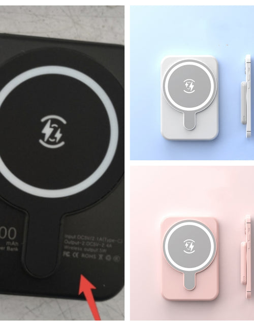 Load image into Gallery viewer, Mini Fast Charging Magnetic Wireless Power Bank 5000 MAh Portable
