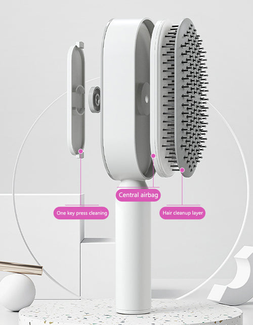 Load image into Gallery viewer, Self Cleaning Hair Brush For Women One-key Cleaning Hair Loss Airbag Massage Scalp Comb Anti-Static Hairbrush
