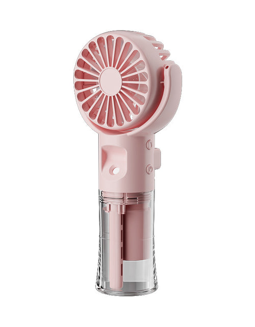 Load image into Gallery viewer, Portable Handheld Spray Fan 4-Speed Water Spray Mist Fan Summer Cooling Artifact USB Charging Summer Supplies Outdoor Mini Fan
