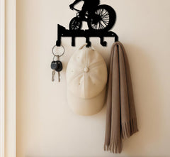 Elegant Metal Wall Art W Coat Hook - Functional Decor For Living Room Bedroom