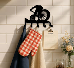 Elegant Metal Wall Art W Coat Hook - Functional Decor For Living Room Bedroom