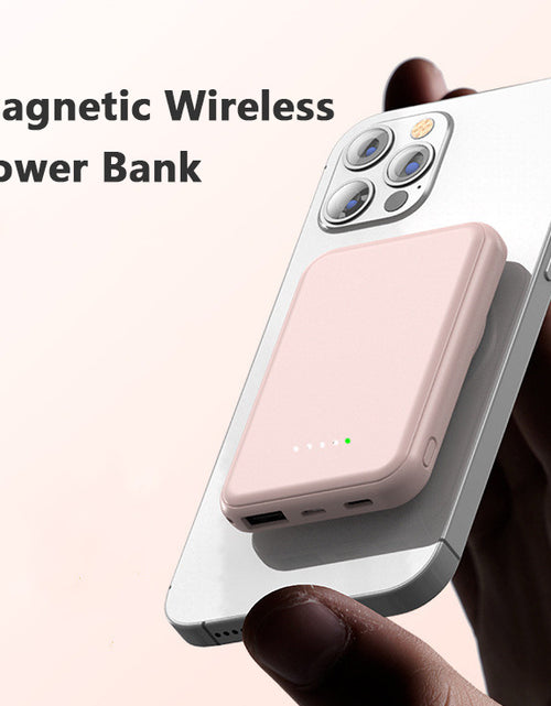 Load image into Gallery viewer, Mini Fast Charging Magnetic Wireless Power Bank 5000 MAh Portable
