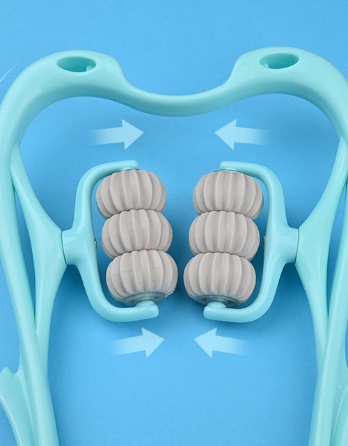 Load image into Gallery viewer, Multifunctional Manual Six-wheel Neck Massager Massage Relieve Roller Massage Tool
